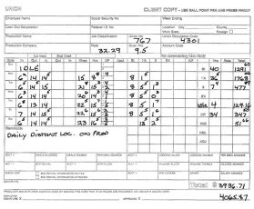 Sample Timecards - Entertainment Payroll - Media Services