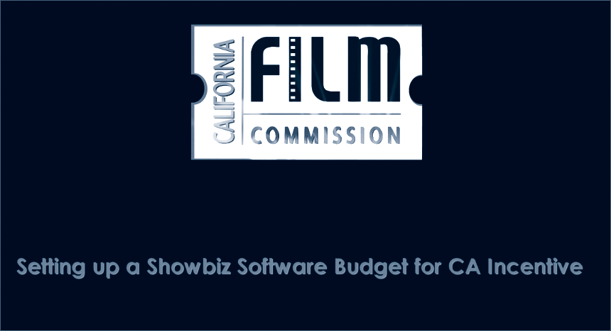 Blog post: How To Tag Your Budget for the California Film Tax Incentive in Showbiz Budgeting